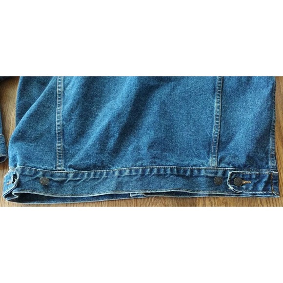 RARE BLUE DENIM JACKET BUTTERFIELD STAGE Silverton Las Vegas Size Large 90's - Picture 8 of 11